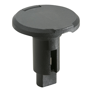 Attwood Marine Attwood LightArmor Plug-In Base - 2 Pin - Black - Round - 910R2PB-7