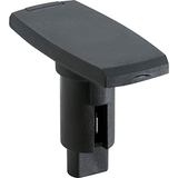 Attwood Marine Attwood LightArmor Plug-In Base - 2 Pin - Black - Rectangle - 910V2PB-7