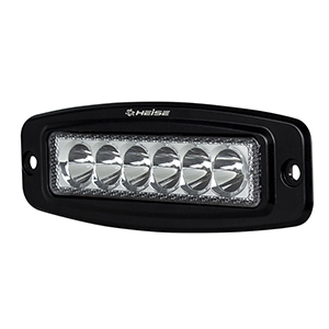 HEISE LED Lighting Systems HEISE 6 LED Single Row Driving Light - Flush Mount - HE-FMDL1