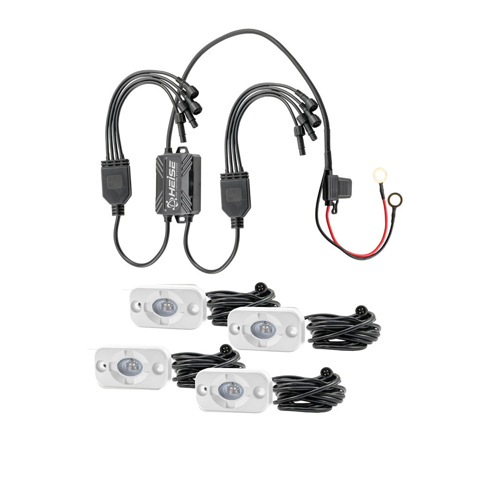 Kit de luces decorativas HEISE RBG - Paquete de 4 [HE-4MLRGBK]