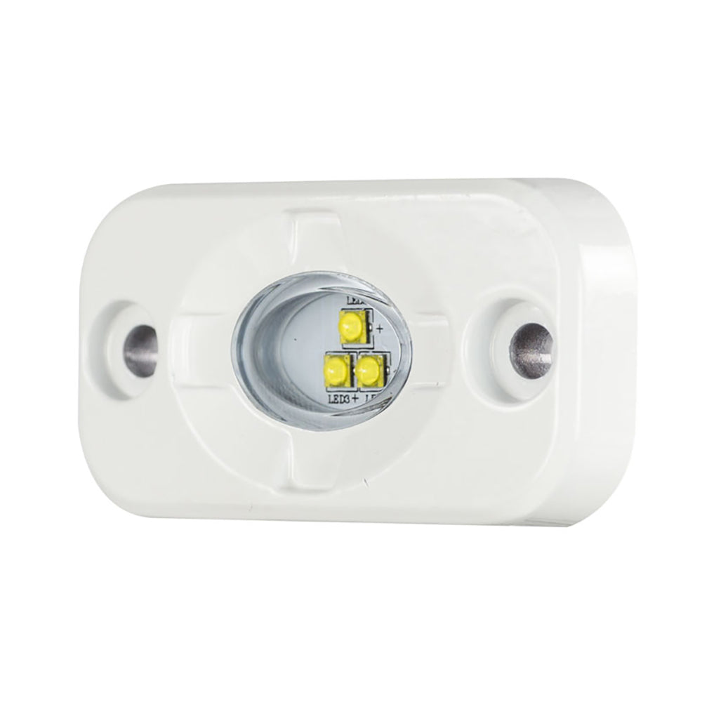 Cápsula de iluminación auxiliar marina HEISE - 1.5" x 3" - Blanco/Blanco [HE-ML1]