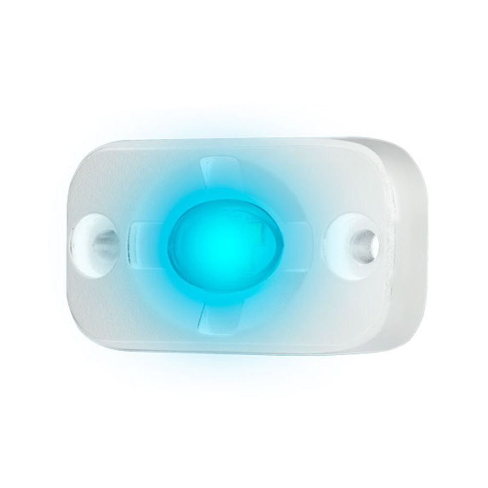 Cápsula de iluminación auxiliar marina HEISE - 1.5" x 3" - Blanco/Azul [HE-ML1B]