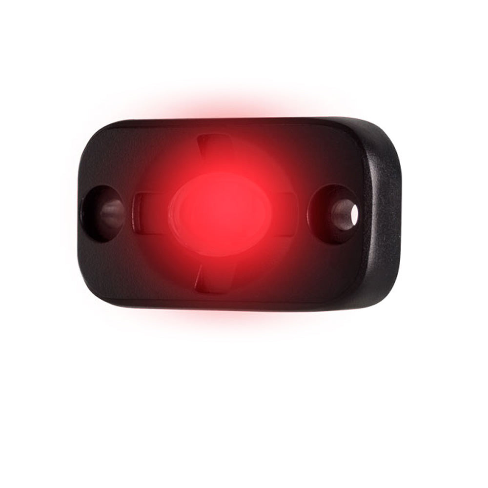 Cápsula de iluminación auxiliar HEISE - 1.5" x 3" - Negro/Rojo [HE-TL1R]