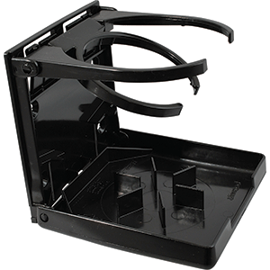 Attwood Marine Attwood Fold-Up Drink Holder - Dual Ring - Black - 2445-7