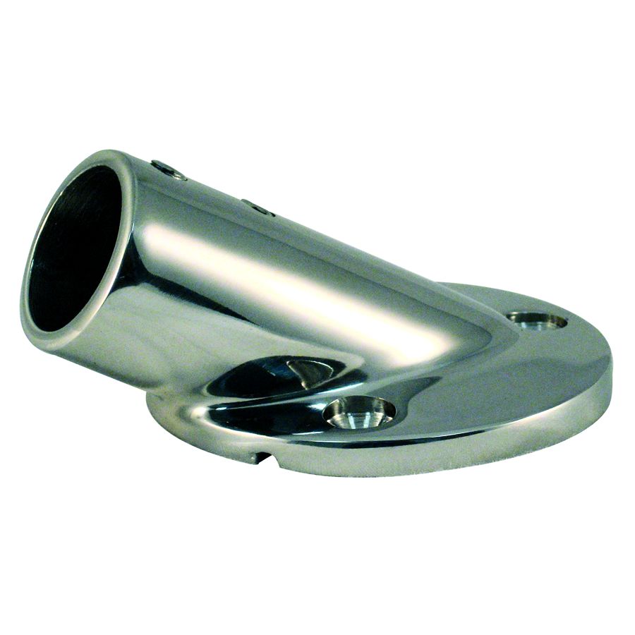 Marpac Cast Stainless Steel Rail Fitting - 30° Round Base (2-5/8”) - 7-0178 - image 1