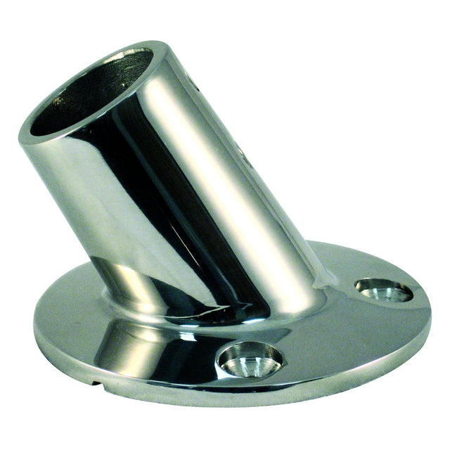 Marpac Cast Stainless Steel Rail Fitting - 60° Round Base (2-5/8”) - 7-0179 - image 1
