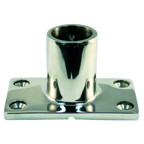 Marpac Cast Stainless Steel Rail Fitting - 90° Rectangular Base (For 7/8” OD Tubing) - 7-0183 - image 1