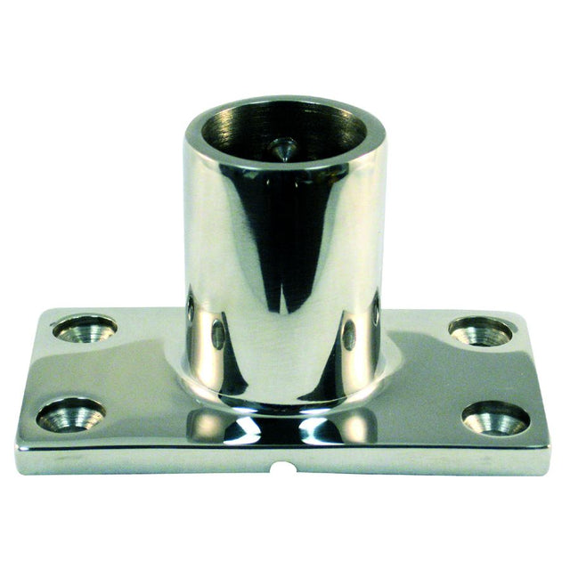 Marpac Cast Stainless Steel Rail Fitting - 90° Rectangular Base (For 7/8” OD Tubing) - 7-0183 - image 1