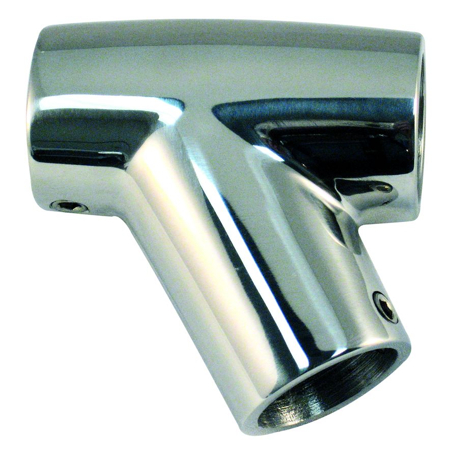 Marpac Cast Stainless Steel Rail Fitting - 60° Tee (7/8” OD Tubing) - 7-0202 - image 1