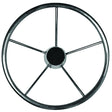 Marpac Stainless Steel 5 Spoke Destroyer Type Steering Wheel Without Control Knob (13-1/2”) - 7-0248 - image 1