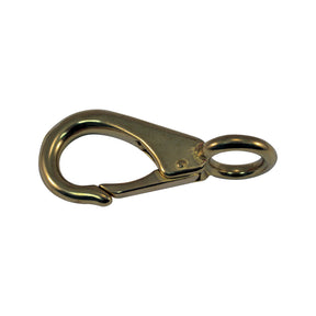 Marpac Fixed Eye Snap Hook (Solid Brass, 2-7/8” L x 5/8” ID) - 7-0279 - image 1