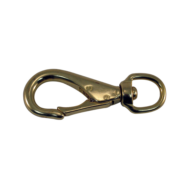Marpac Swivel Eye Snap Hook (Solid Brass, 3-1/4” L x 5/8” ID) - 7-0280 - image 1