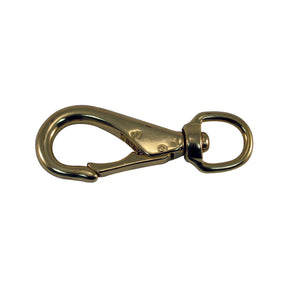 Marpac Swivel Eye Snap Hook (Solid Brass, 3-5/8” L x 3/4” ID) - 7-0281 - image 1