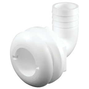 Marpac 90° Thru-Hull Connectors for 1-1/8” Hose (White) - 7-0364 - image 1