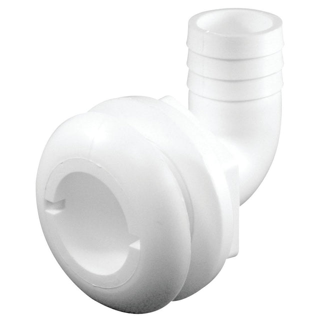 Marpac 90° Thru-Hull Connectors for 1-1/8” Hose (White) - 7-0364 - image 1