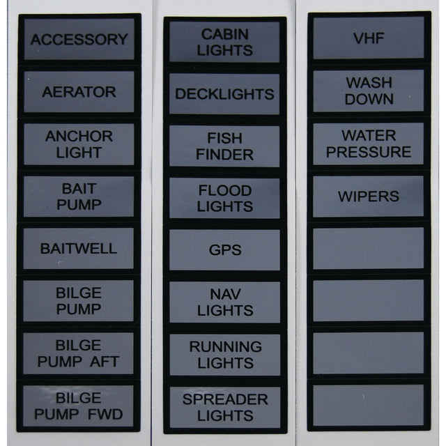 Marpac Switch Panel Label Kit - 7-0509 - image 1