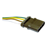 Marpac 4-Way Flat Trailer and Vehicle Connector (Trailer Connector with Male Plug and 12” Wiring) - 7-0525 - image 2
