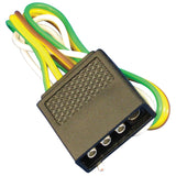 Marpac 4-Way Flat Trailer and Vehicle Connector (Trailer Connector with Male Plug and 12” Wiring) - 7-0525 - image 1