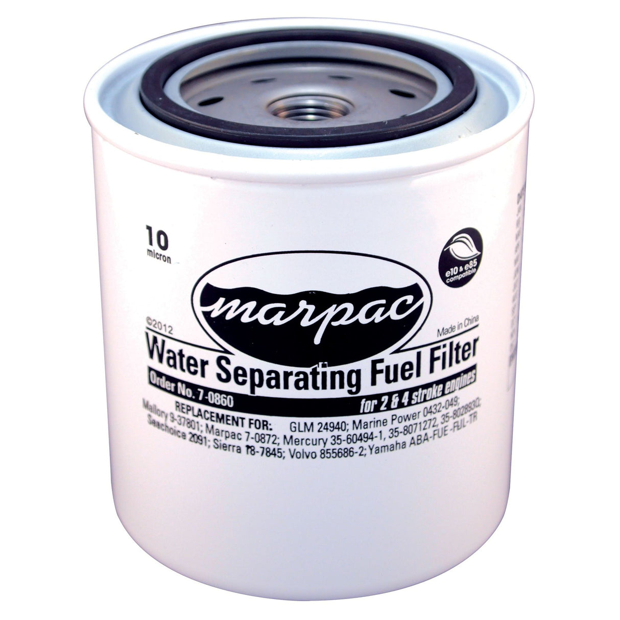 Marpac Fuel/Water Separating Filter (Short, 10 Micron) - 7-0860 - image 2