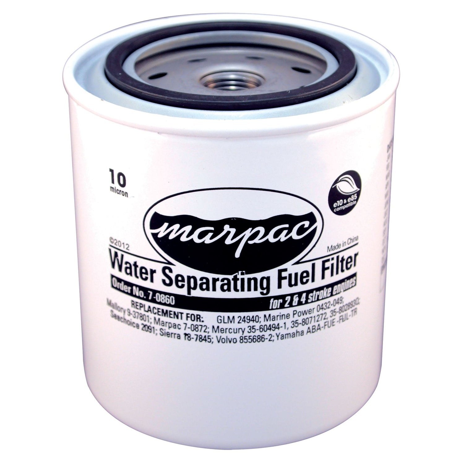 Marpac Fuel/Water Separating Filter (Short, 10 Micron) - 7-0860 - image 2