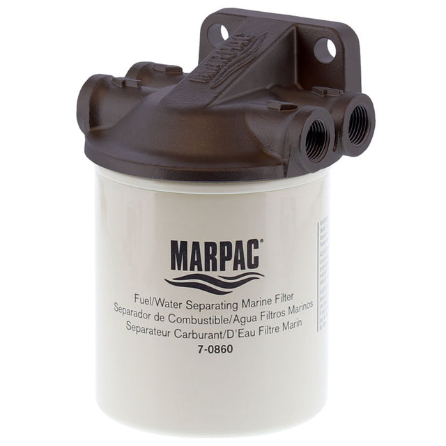 Marpac Fuel/Water Separating Marine Filter Kit with Aluminum Filter Bracket - 7-0871 - image 1