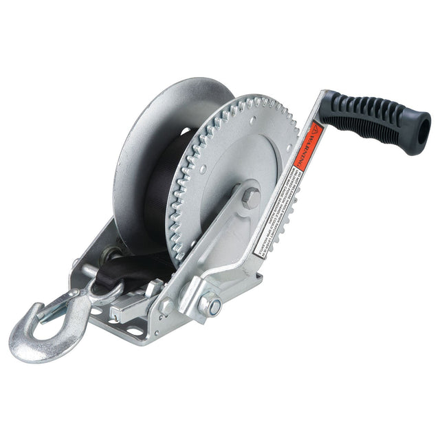 Marpac Single Speed Trailer Winch with 15' Strap (1,800 lbs. Capacity) - 7-1592 - image 1