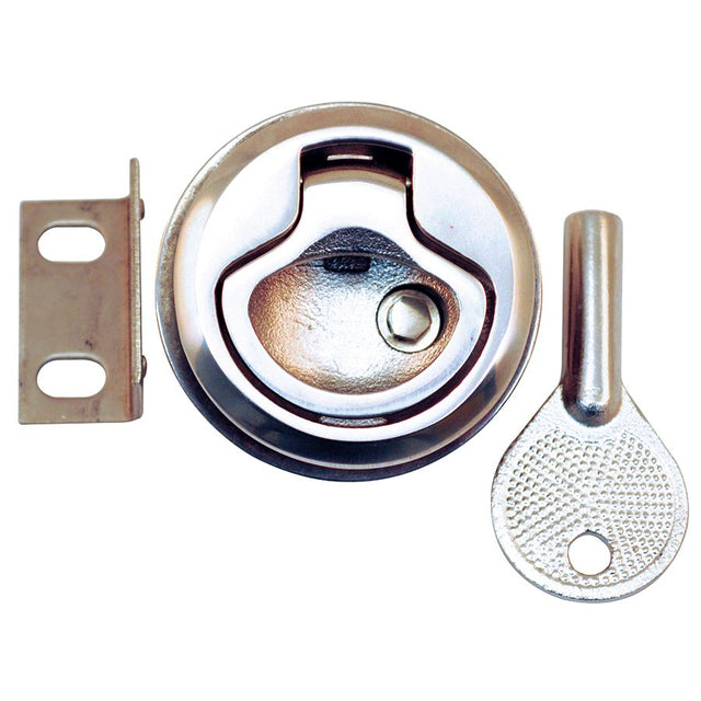 Marpac Stainless Steel Push to Close Locking Latch (2-3/8” OD) - 7-2271 - image 1