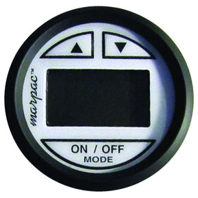 Marpac Depth Sounder - In-Hull Transducer (White Face With Black Bezel) - 7-2492 - image 1