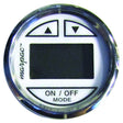 Marpac Depth Sounder - Transom Mount Transducer (White Face With Stainless Bezel) - 7-2494 - image 1