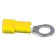 Marpac Vinyl Ring Tongue Terminals (12-10 AWG - #3/8, Yellow) - 7-3185 - image 1