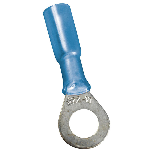 Marpac Heat Shrink Ring Tongues (16-14 AWG - #3/8, Blue) - 7-3365 - image 1