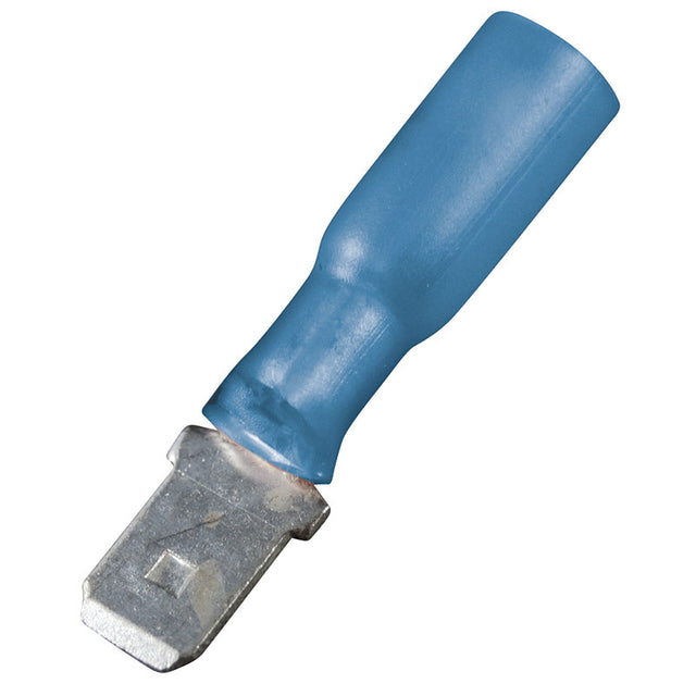 Marpac Heat Shrink Insulated Quick Disconnects (16-14 AWG, Male, Blue) - 7-3405 - image 1
