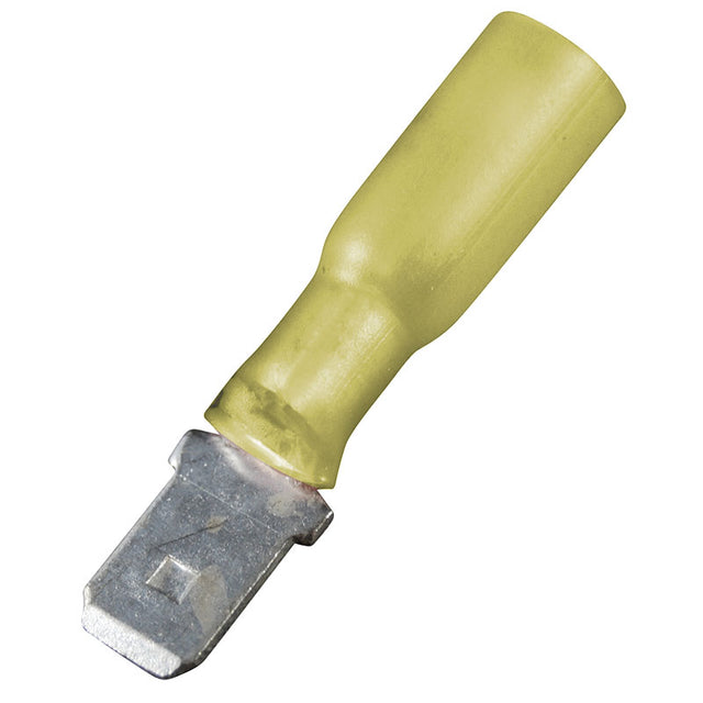Marpac Heat Shrink Insulated Quick Disconnects (12-10 AWG, Male, Yellow) - 7-3415 - image 1