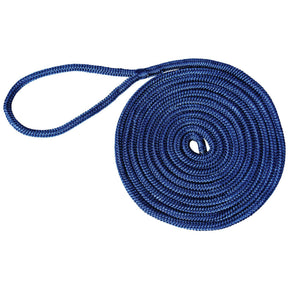Marpac Double Braided Nylon Dock Line (5/8” x 20’, Blue) - 7-6237 - image 1