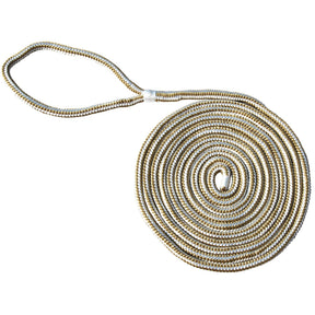 Marpac Double Braided Nylon Dock Line (5/8” x 30’, Gold) - 7-6258 - image 1