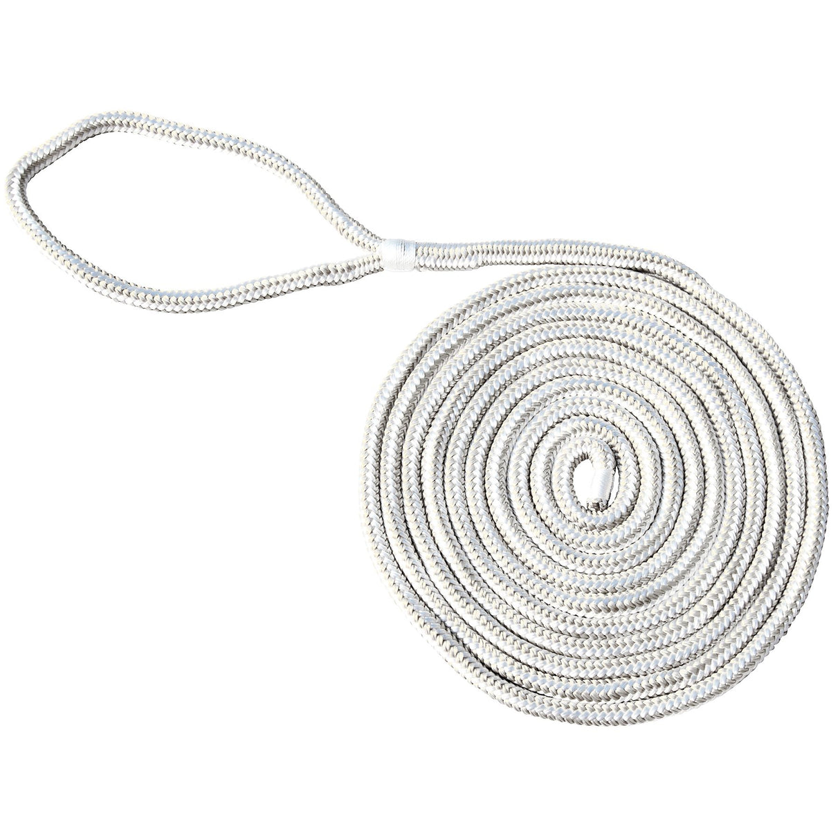 Marpac Double Braided Nylon Dock Line (3/4” x 20’, White) - 7-6320 - image 1