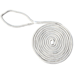 Marpac Double Braided Nylon Dock Line (3/4” x 20’, White) - 7-6320 - image 1