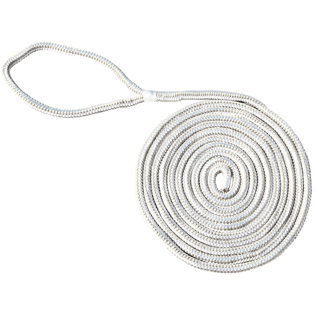 Marpac Double Braided Nylon Dock Line (3/4” x 20’, White) - 7-6320 - image 1