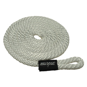 Marpac Braided MFP Fender Line with 2” Loop (3/8” x 48”, White) - 7-6468 - image 1
