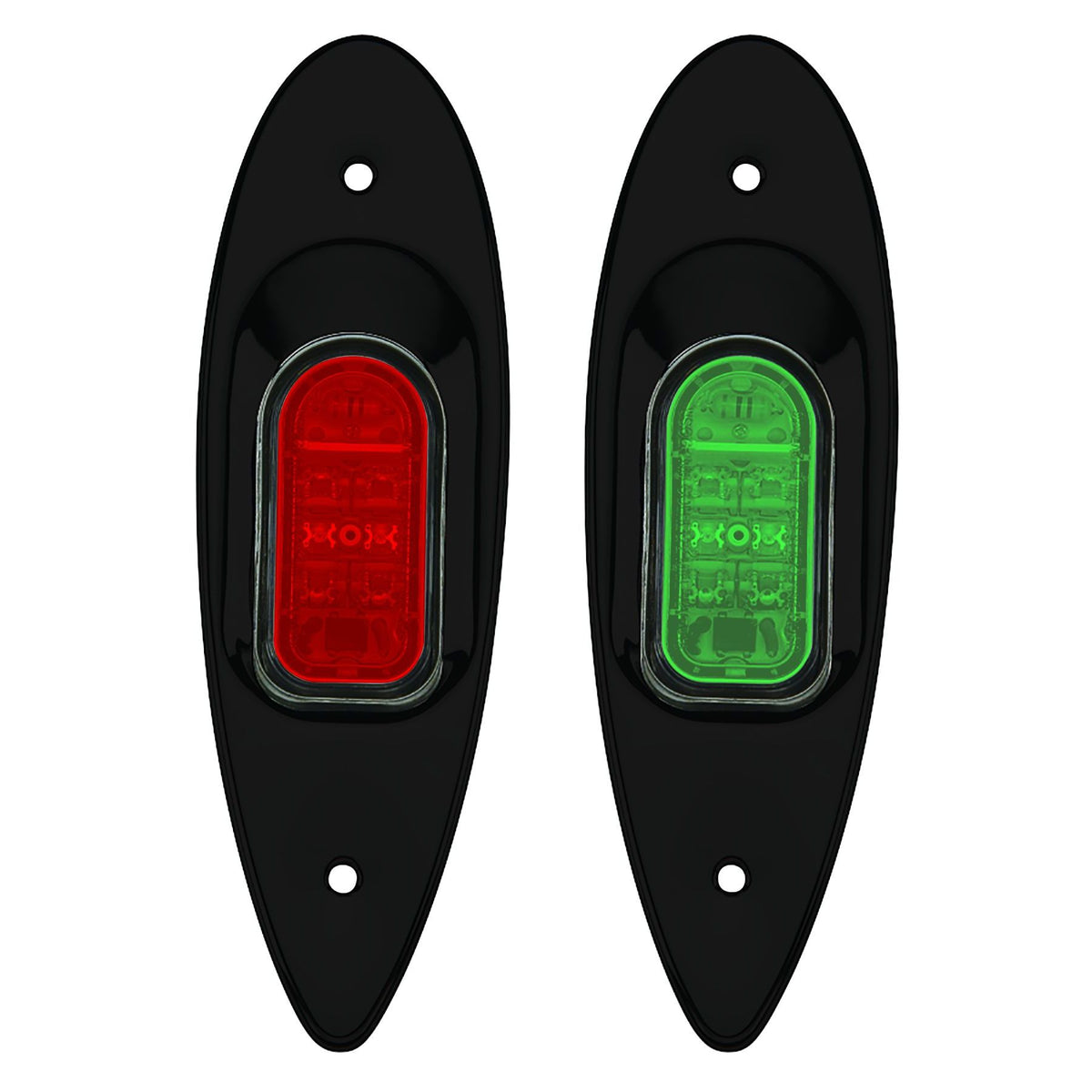 Marpac L.E.D. Side Lights - Flush Mount (Stainless Steel Housing with Matte Black Finish) - 7-6596 - image 2