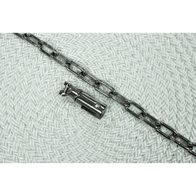 Marpac 8 Plait Nylon Rope Anchor Rodes (1/4” x 15’ Chain, 1/2” x 200’ Rope) - 7-7451 - image 1