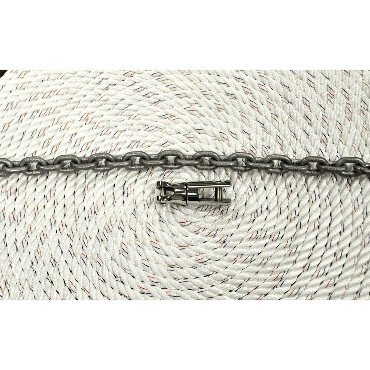Marpac 3-Strand Nylon Anchor Rodes (1/4” x 15’ Chain, 1/2” x 300’ Rope) - 7-7457 - image 1