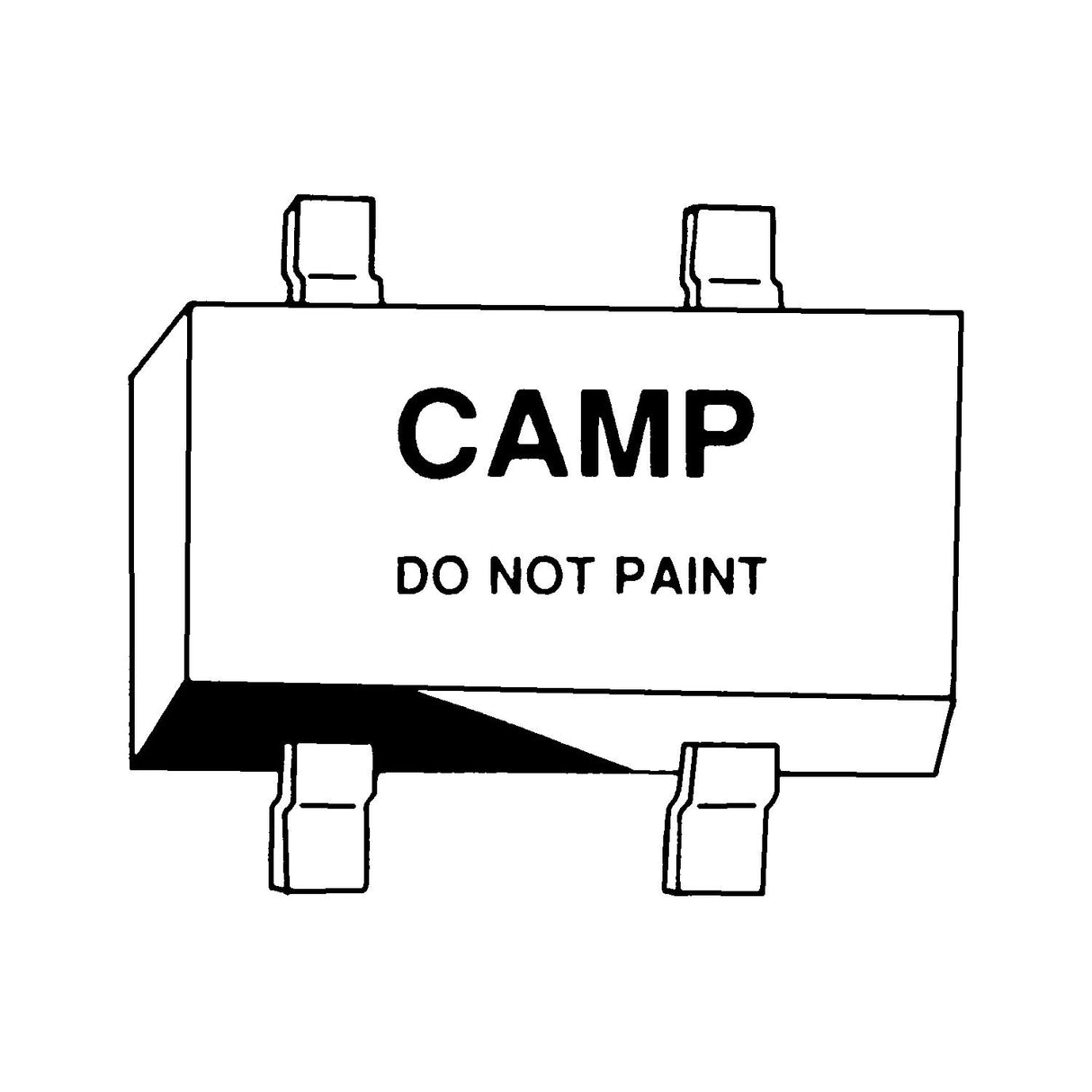 Camp Zinc Strap Zinc 1-1/4X6X12 Double - W24SQ