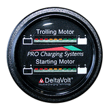 Dual Pro Battery Fuel Gauge - Marine Dual Read Battery Monitor - 12V/24V System - 15' Battery Cable - BFGWOM1524V/12V