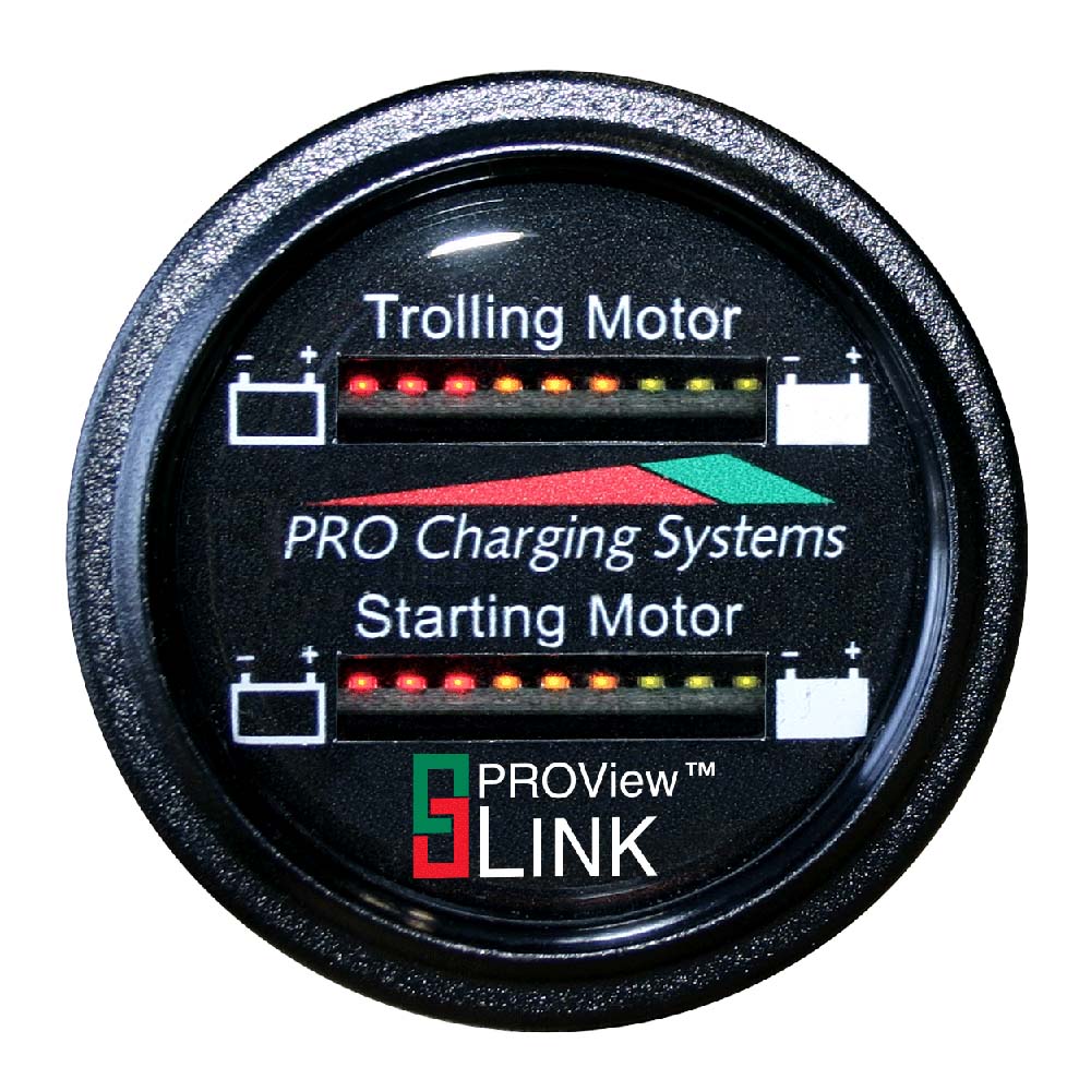 Medidor de combustible de batería Dual Pro - Monitor de batería de lectura dual marina - Sistema de 12 V/36 V - Cable de batería 15 [BFGWOM1536V/12 V]