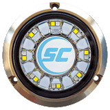 Shadow-Caster LED Lighting Shadow-Caster Blue/White Color Changing Underwater Light - 16 LEDs - Bronze - SCR-16-BW-BZ-10