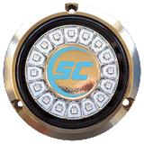 Shadow-Caster LED Lighting Shadow-Caster Bimini Blue Single Color Underwater Light - 16 LEDs - Bronze - SCR-16-BB-BZ-10