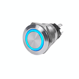 Blue Sea Systems Blue Sea 4160 SS Push Button Switch - Off-On - Blue - 10A