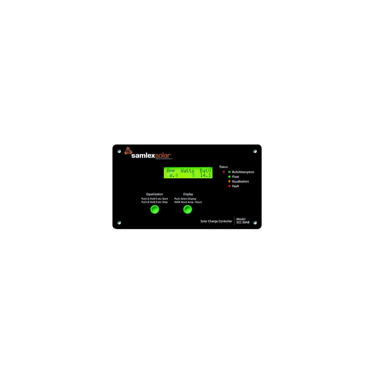 Samlex Flush Mount Solar Charge Controller w/LCD Display - 30A [SCC-30AB] - official Samlex America product image 2