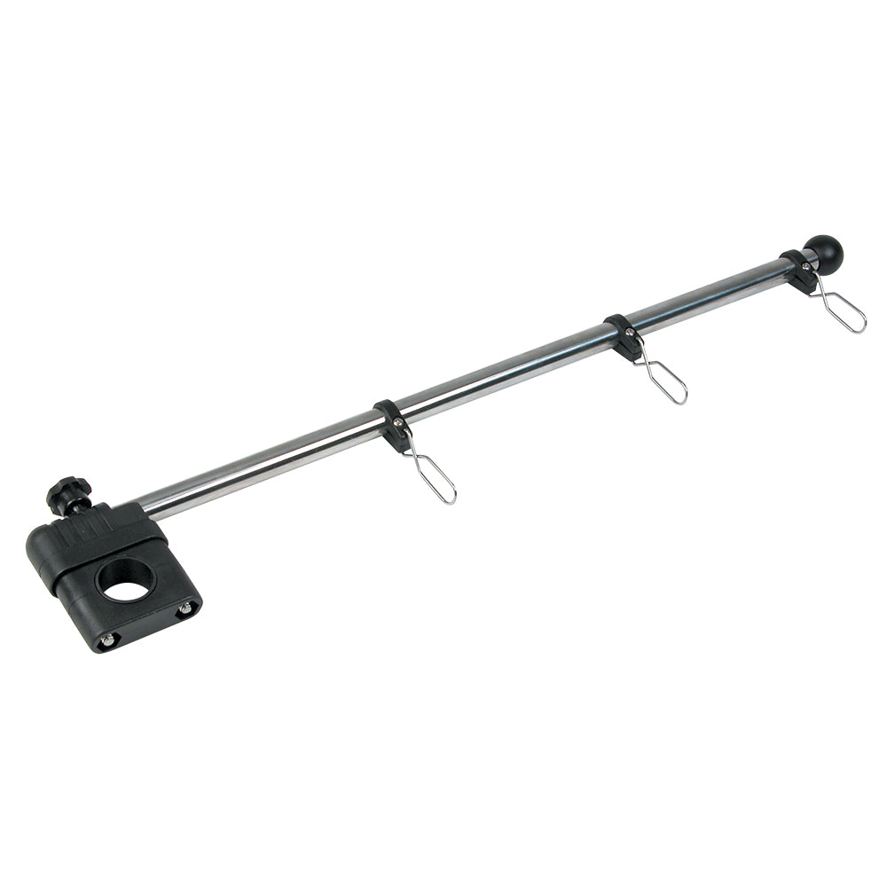Whitecap Asta de bandera para montaje en riel de 17" - 1/2" de diámetro, soporte de nailon para personal de acero inoxidable [S-5010]